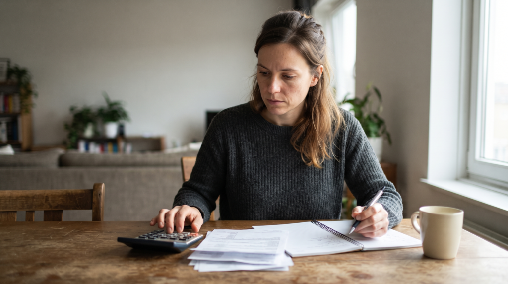Reviewing health plan options and HSA eligibility at home